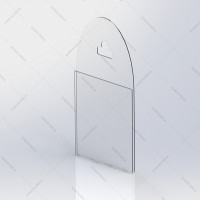Ценник навесной под еврокрючок 60x60