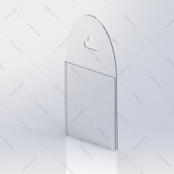 Ценник навесной под еврокрючок 60x60