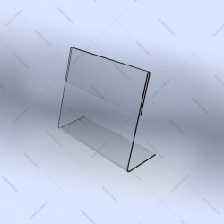 L-образный ценник под формат 40x30мм