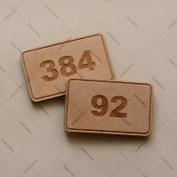 Шильда деревянная для вешалки ND-02/01