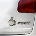 Купить шильдик на авто средний палец fuck you