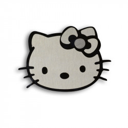 Металлический шильдик на авто эмблема Hello Kitty