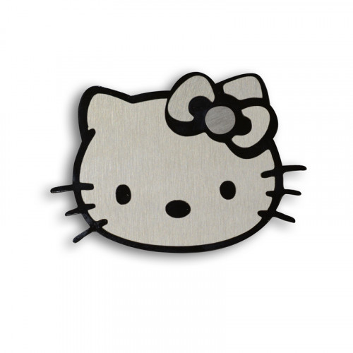Металлический шильдик на авто эмблема Hello Kitty