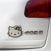 Изготовление шильдиков для авто на заказ — значок Hello Kitty