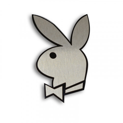 Металлический шильдик на авто эмблема заяц Playboy