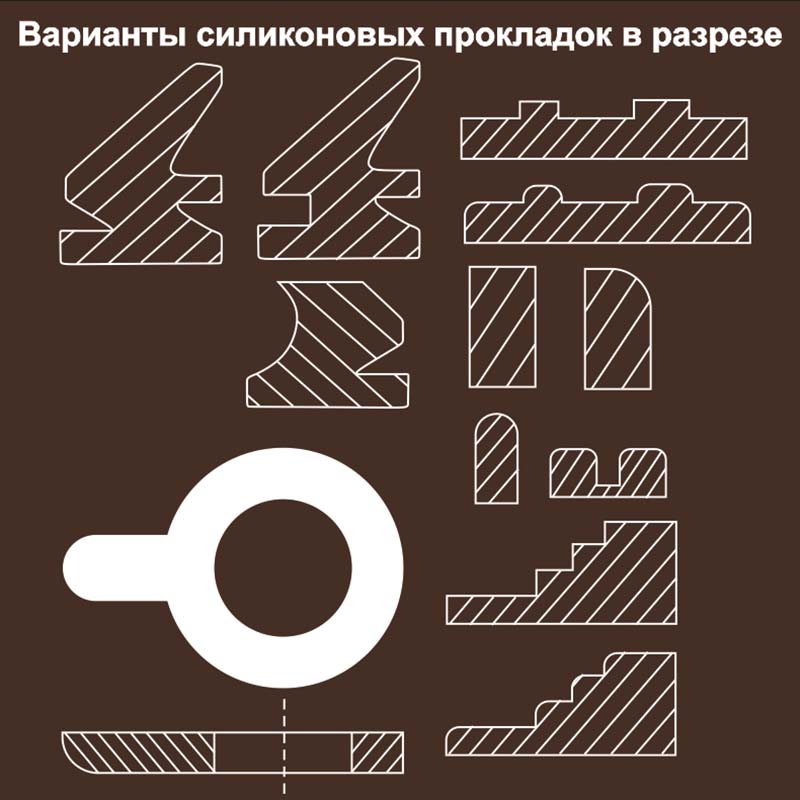 Изготовление силиконовых прокладок в ассортименте (фото в разделе) klass-r.com.ua